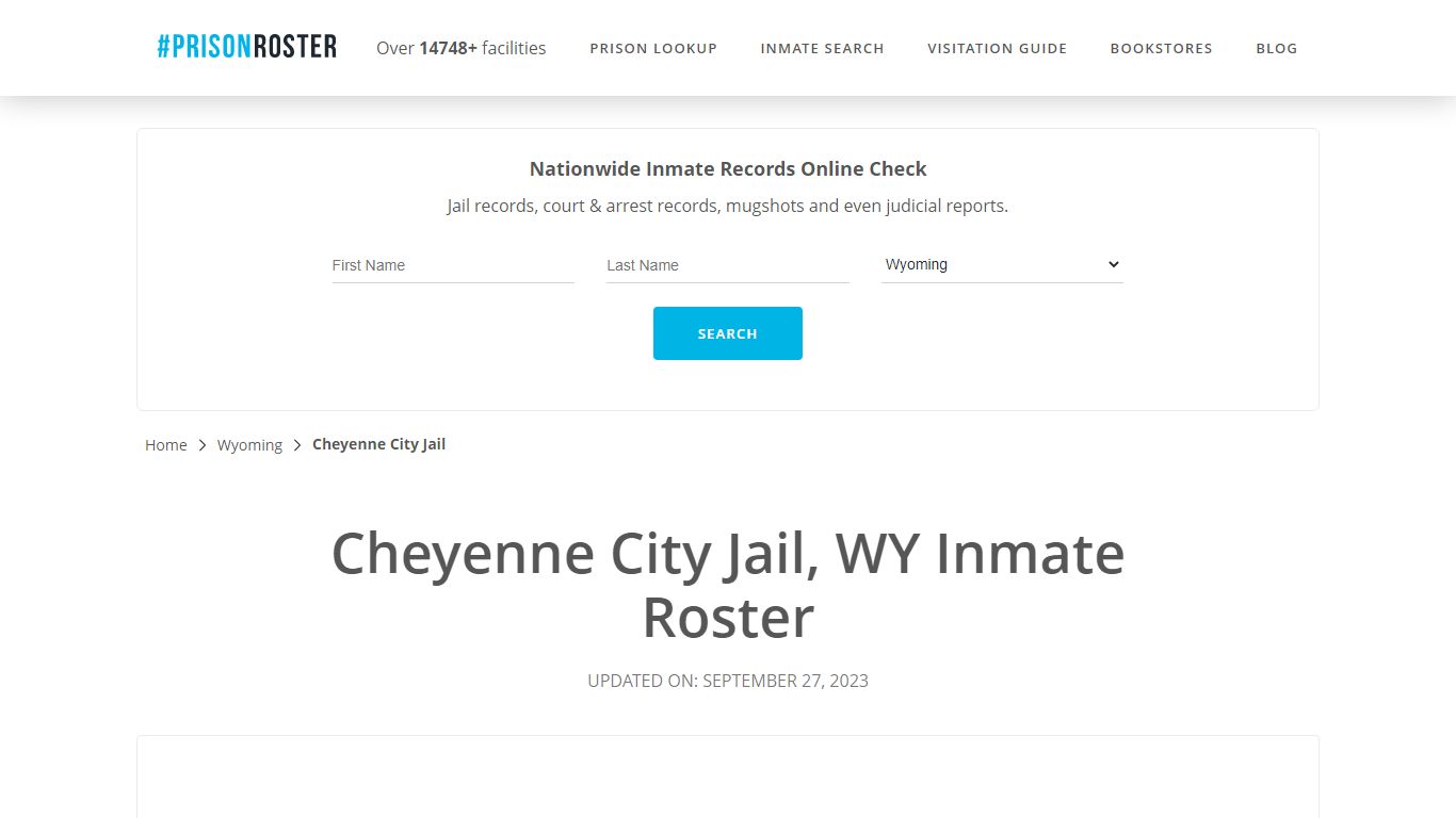 Cheyenne City Jail, WY Inmate Roster - Prisonroster